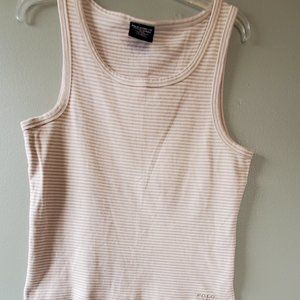 POLO Jeans Cream Stripe Tank